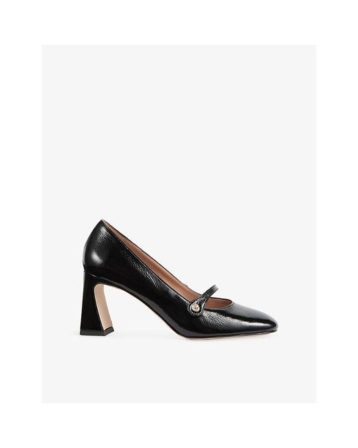 L.K.Bennett Black Cissy Leather Mary Jane Courts