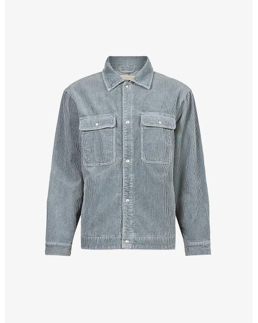 AllSaints Castleford Relaxed-fit Corduroy Shirt Xx in Blue for Men | Lyst