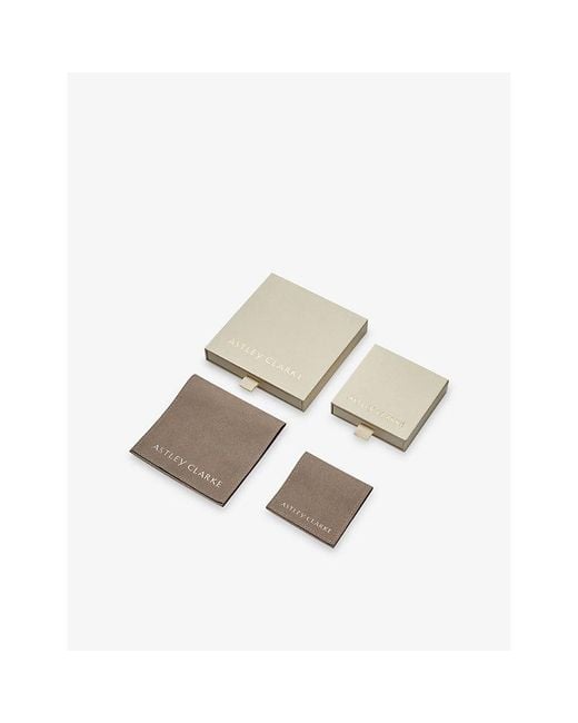 Astley Clarke Metallic Celestial 18Ct Vermeil And Pearl Drop Huggies