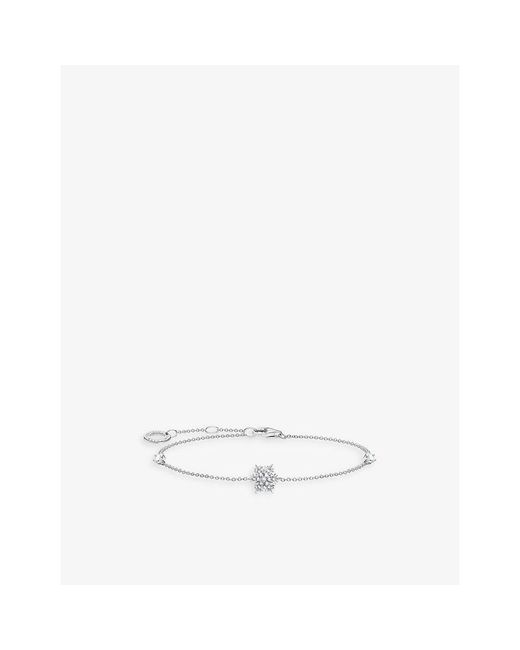 Thomas Sabo White Snowflake Sterling- And Zirconia Bracelet