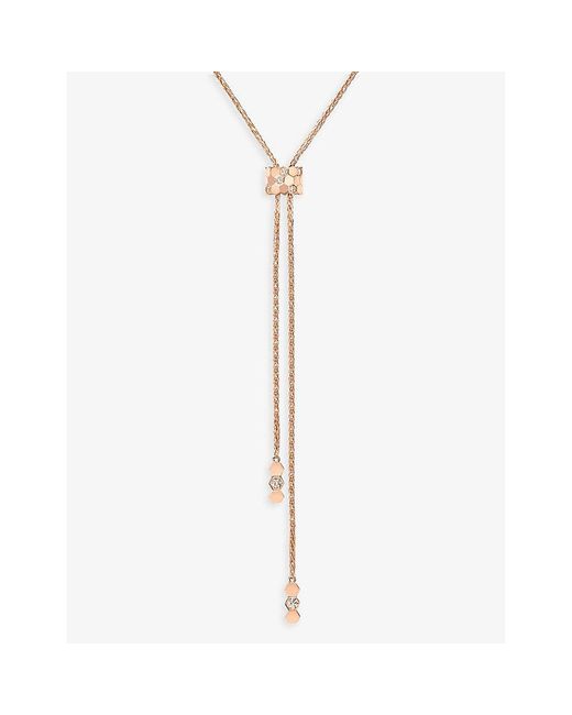 Chaumet White Bee De 18Ct Rose- And 0.27Ct Brilliant-Cut Diamond Pendant Necklace