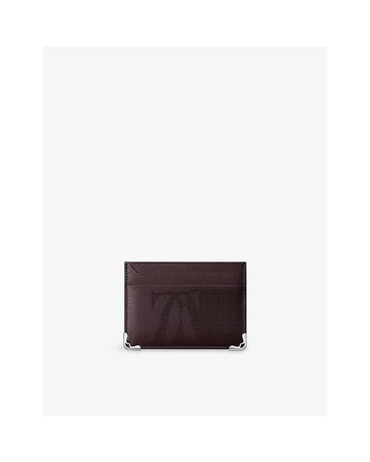 Cartier Purple Must De Leather Card Holder