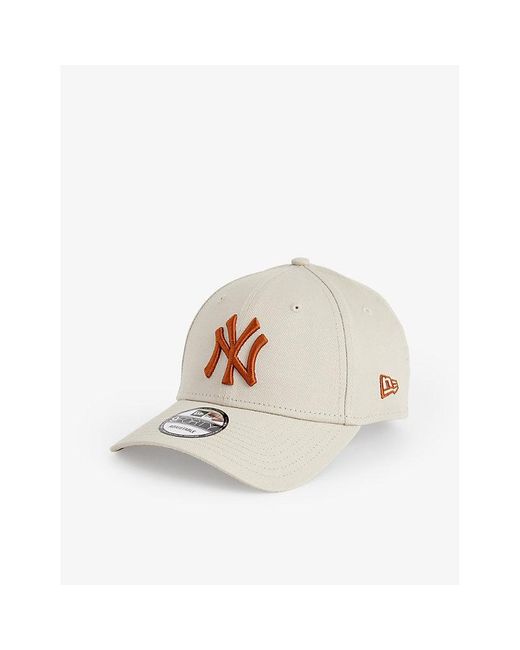 KTZ White 9forty New York Yankees Cotton Baseball Cap for men