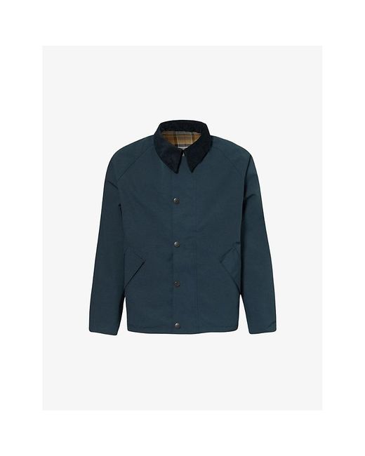 Barbour Blue Bedale Reversible Woven Jacket X for men