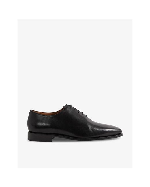 Reiss Black Mead Lace-Up Formal Leather Shoes for men