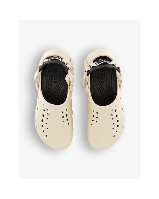 Crocs™ Echo Logoembossed Rubber Clogs in Natural Lyst UK