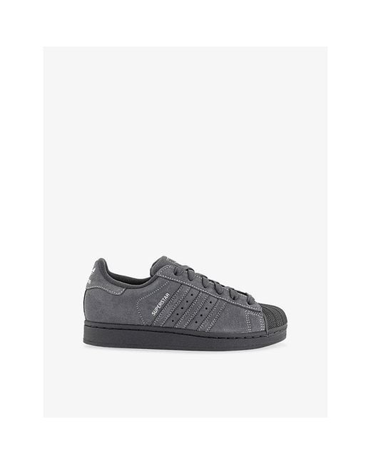 Adidas Gray Superstar Ii Suede Trainers for men