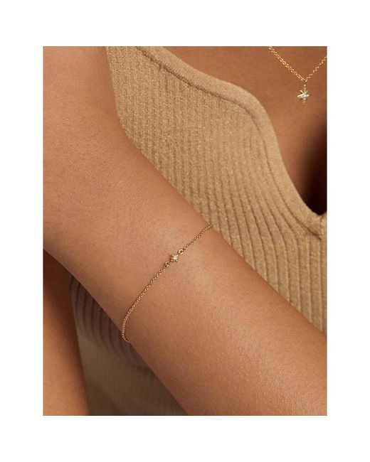 Astley Clarke White North Star 14Ct- And 0.016Ct Lab-Grown Diamond Bracelet