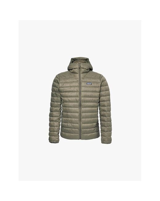 Patagonia Pine Needle Down Sweater Hooded Recycled Nylon Ripstop Down Jacket in Green for Men Lyst UK