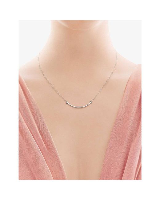 Tiffany & Co White Smile Small 18Ct- Pendant Necklace