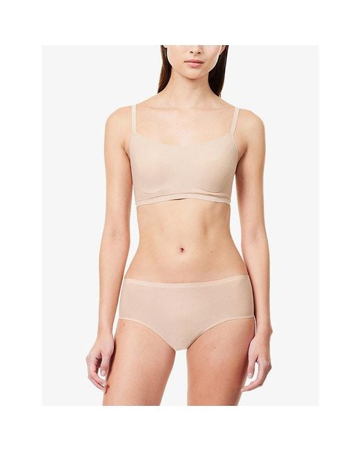 Chantelle White Soft Stretch Smooth Padded Bralette
