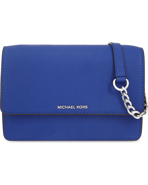 MICHAEL Michael Kors Blue Daniela Small Leather Cross-body Bag