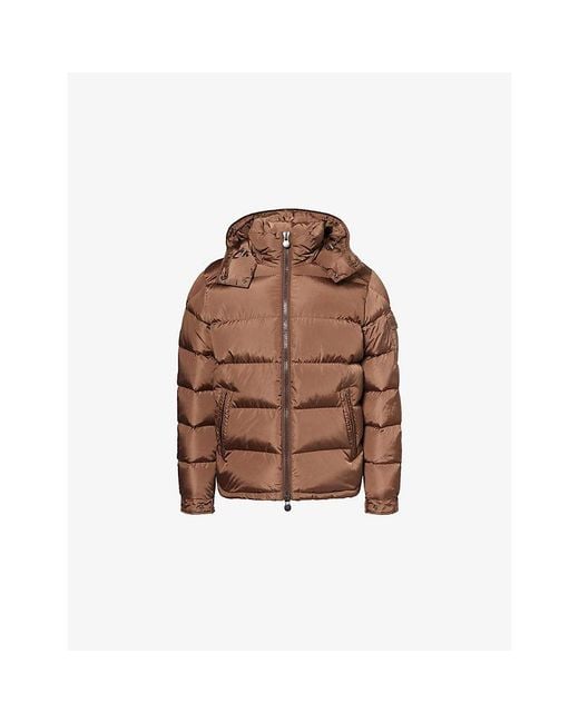 Moncler Brown Maya Matte Shell-Down Jacket for men