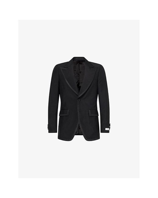 Tiger Of Sweden Black X Ben Cobb Paolo Single-Breasted Wool Blazer for men