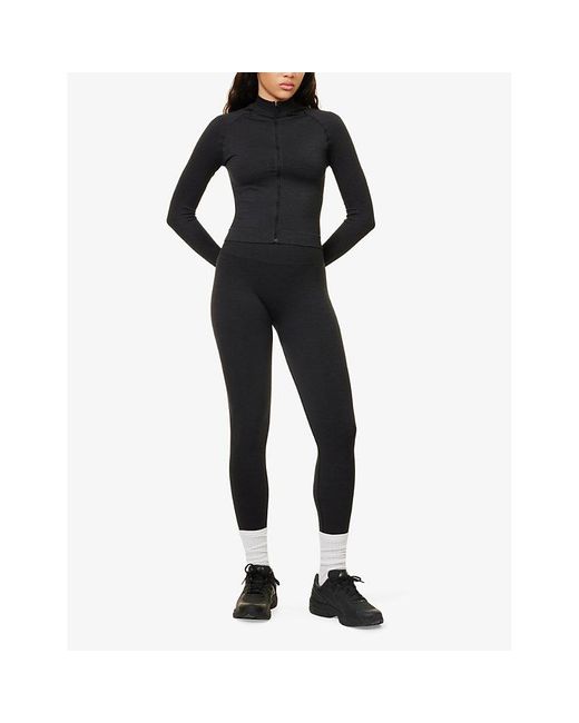 WE Are Tala Black Sculpt Seamless High-Rise Stretch-Recycled Polyamide And Polyester Leggings