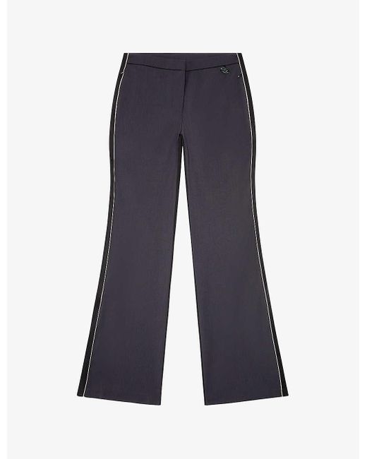 DIESEL Blue P-forty Flare-leg Low-rise Stretch-woven Trousers