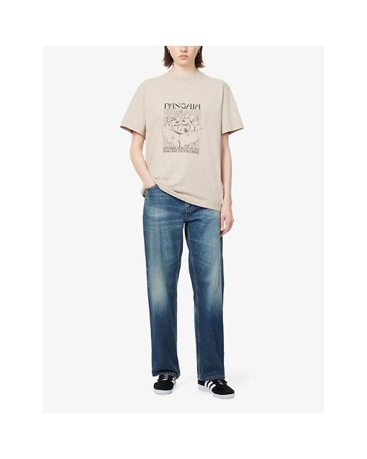 PANGAIA Natural Hope Graphic-Print Cotton T-Shirt