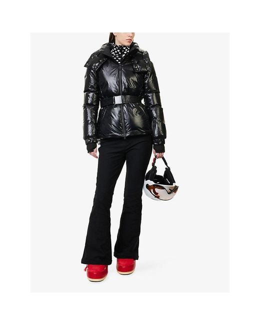 Perfect Moment Black Candice Shell-Down Ski Parka Jacket