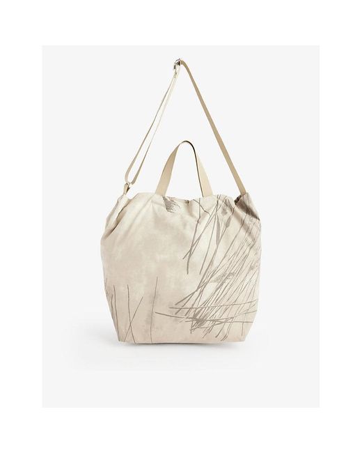 Norse Projects White Print Tech Stretch-woven Tote Bag for men