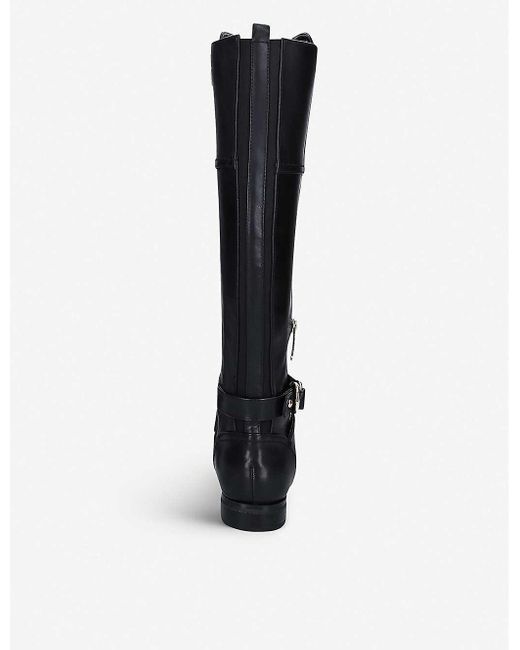 nine west black leather boots