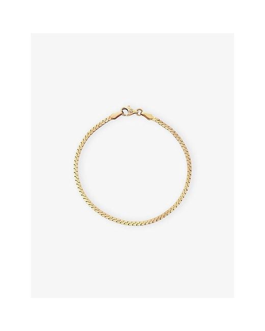 MEJURI Metallic Serpentine Chain 14K- Bracelet