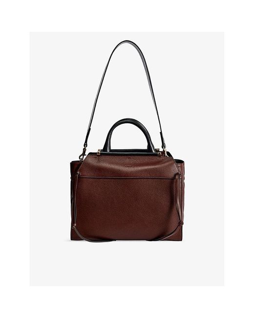Chloé Steph Leather Top-handle Bag in Brown | Lyst Australia