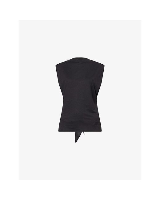 Jacquemus Blue Le Marcel Moisson Caped Jersey Top