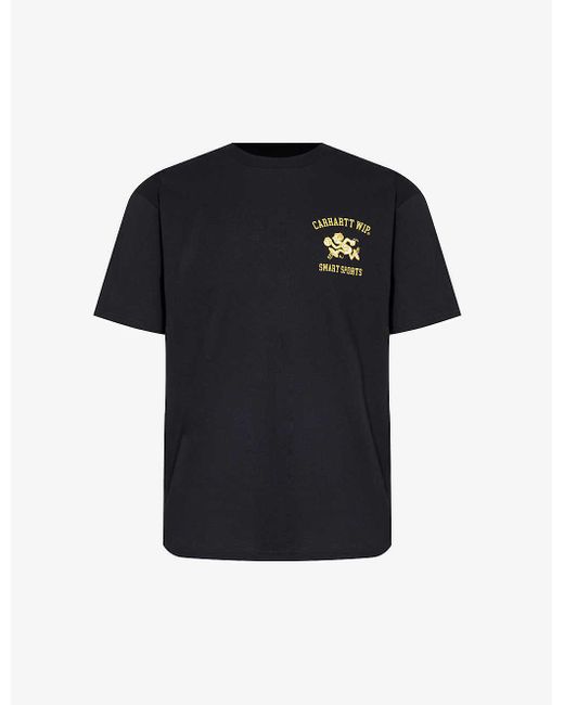Carhartt Black Sports Brand-print Cotton-jersey T-shirt X for men