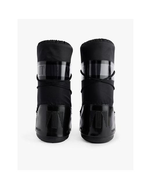 Moon Boot Black N001 Icon Glance Calf-Height Shell Snow Boots