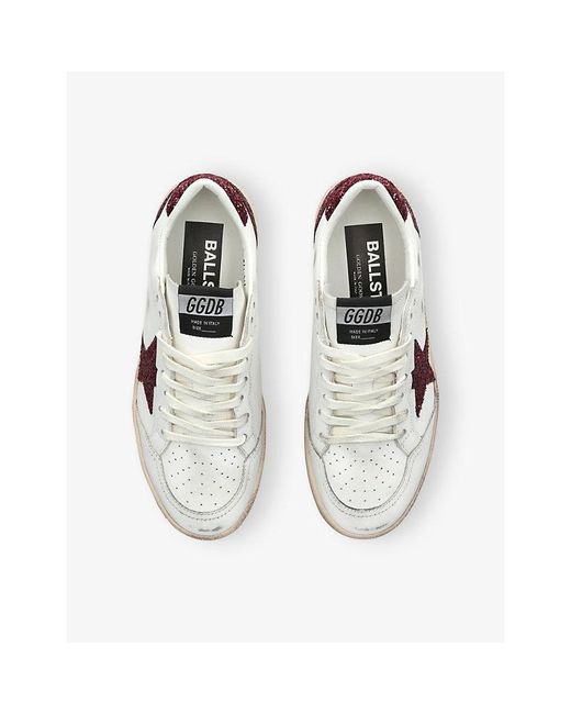 Golden Goose Deluxe Brand White Ball Star Leather Low-Top Trainers