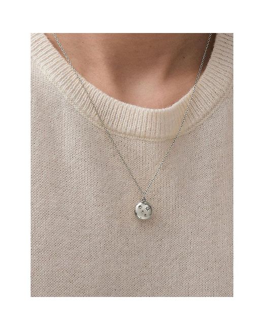 Astley Clarke White Tiny Star Mini Biography Sterling- Locket Necklace