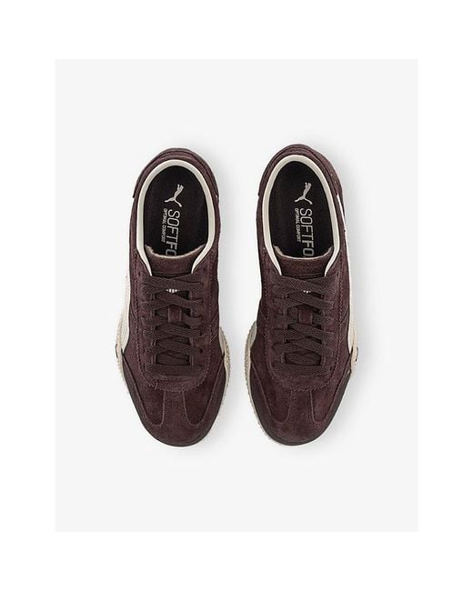 PUMA Brown Bella Ut Classic Suede Trainers