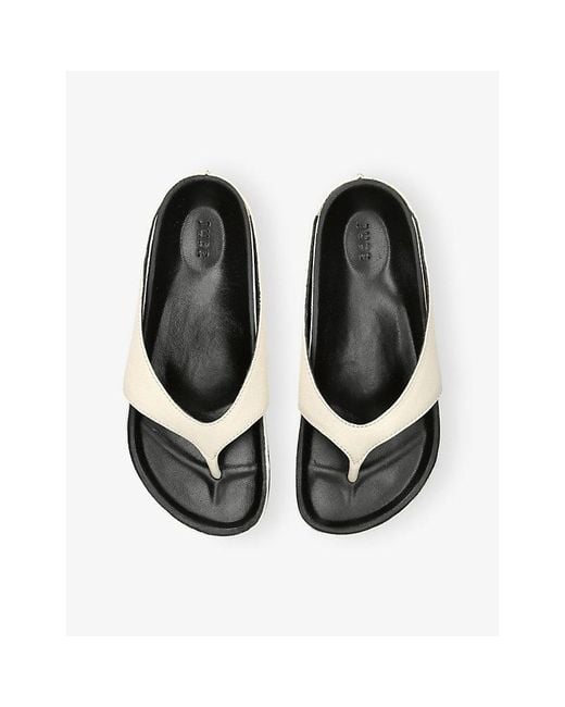 Jude White Yaga Leather Sandals