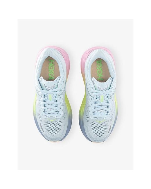 Deckers Hoka Blue Bondi 9 Woven Trainers