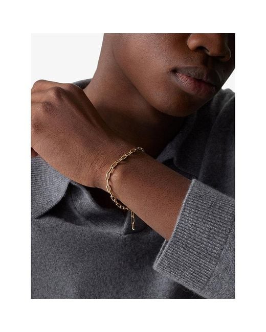 Cartier Metallic Santos De Small 18Ct- Chain Bracelet