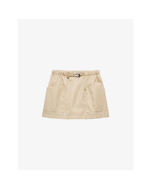 Prada Natural Re-Nylon Mini Skirt