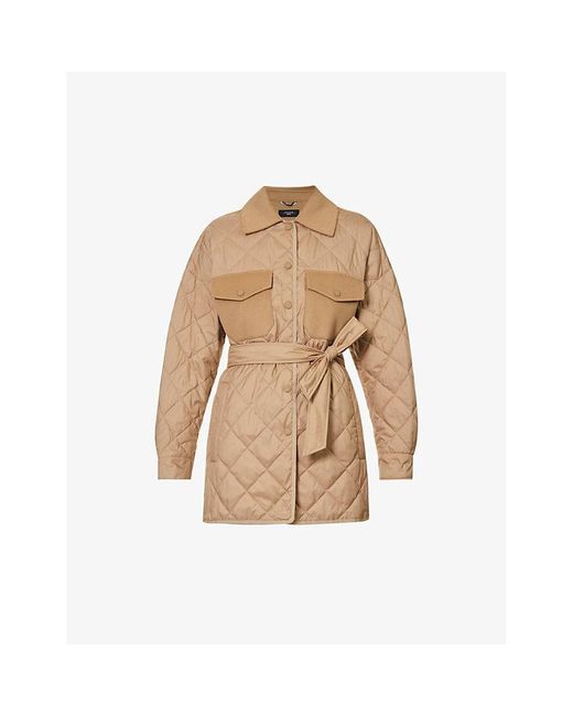 Weekend by Maxmara Natural Paprica Quilted Shell Jacket