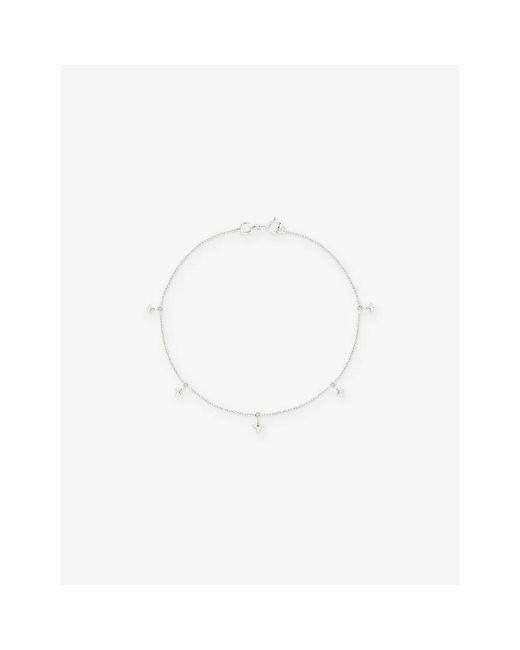 Astrid & Miyu White Cosmic Star 14Ct- Charm Bracelet