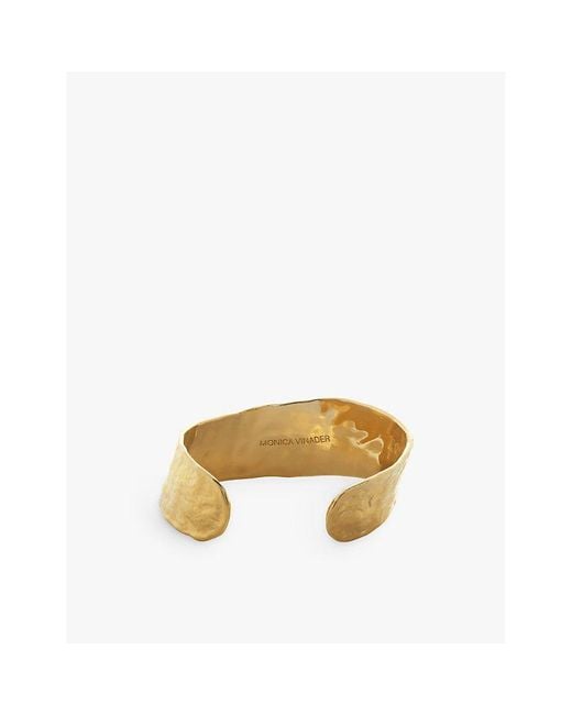 Monica Vinader Metallic Capri 18Ct-Plated Vermeil Sterling- Cuff Bracelet