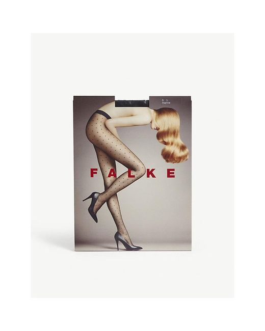 Falke Black 15 Denier Polka Dot Tights