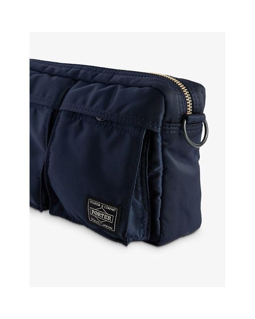 Porter-Yoshida and Co Blue Tanker Shell Shoulder Bag for men