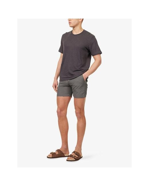 Orlebar Brown Gray Bulldog Mid-Length Swim Shorts for men