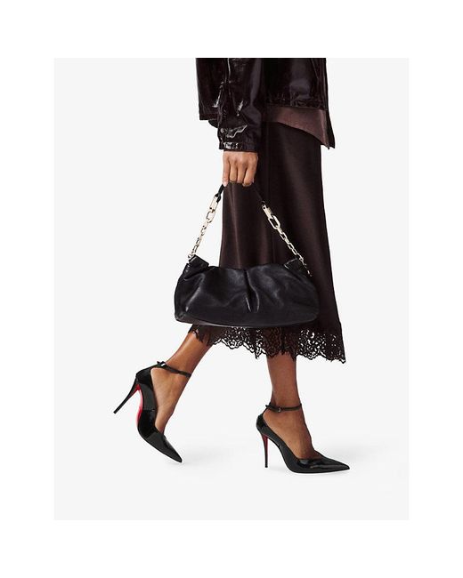 Christian Louboutin Black Eva Nappa-Leather Shoulder Bag