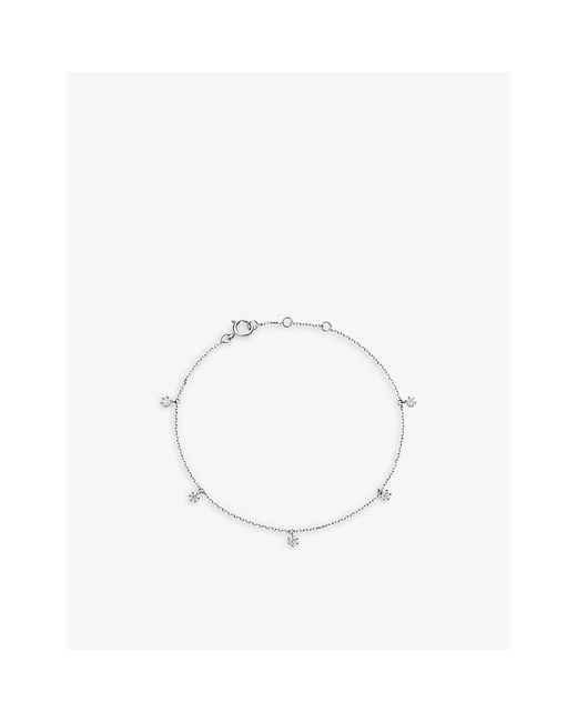 Astley Clarke White Lab Grown 14Ct- And 0.08Ct Lab-Grown Diamond Station Bracelet