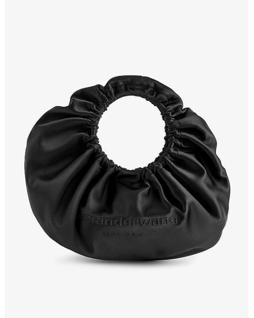 Alexander Wang Black Crescent Small Leather Top Handle Bag