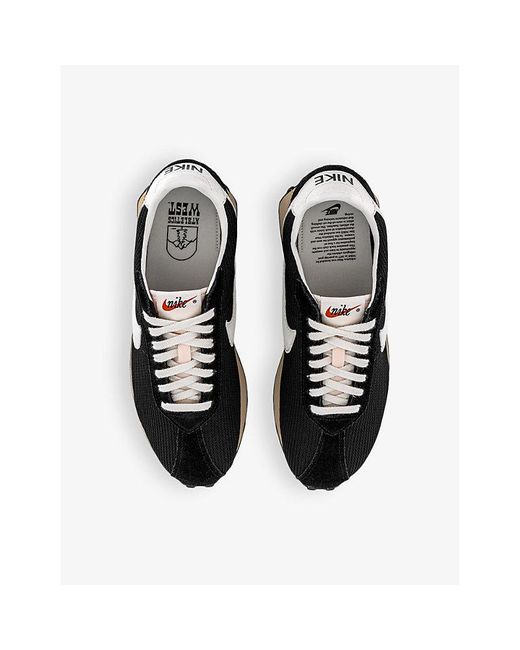 Nike Black Ld-1000 Contrast-Sole Mixed-Textile Low-Top Trainers for men