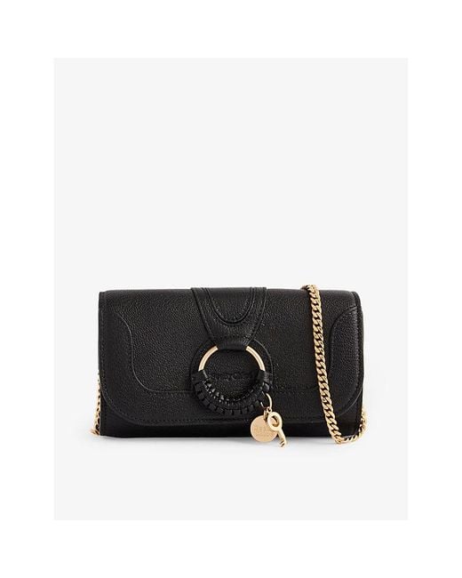 See By Chloé Black Hana Leather Wallet-on-chain