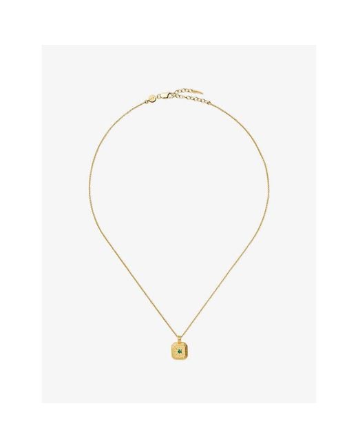 Missoma Metallic May Birthstone Birthstone 18Ct Vermeil Sterling Pendant Necklace