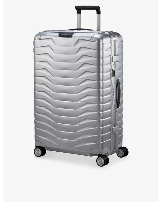 Samsonite Gray Proxis Alu Spinner Four-wheel Suitcase 76cm