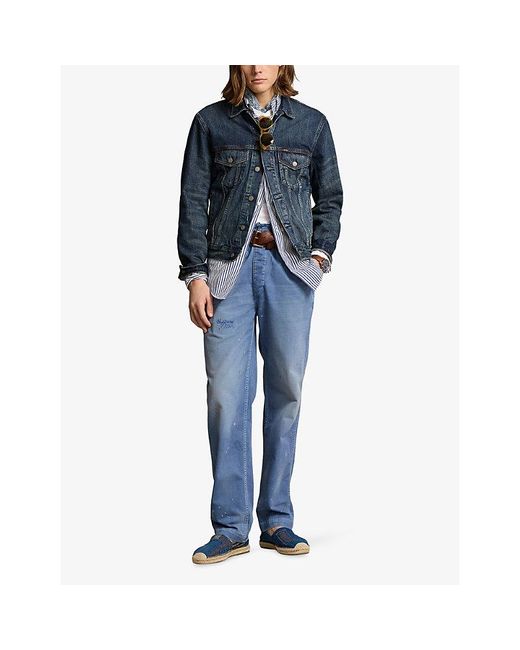 Polo Ralph Lauren Blue Icon Trucker Denim Jacket for men
